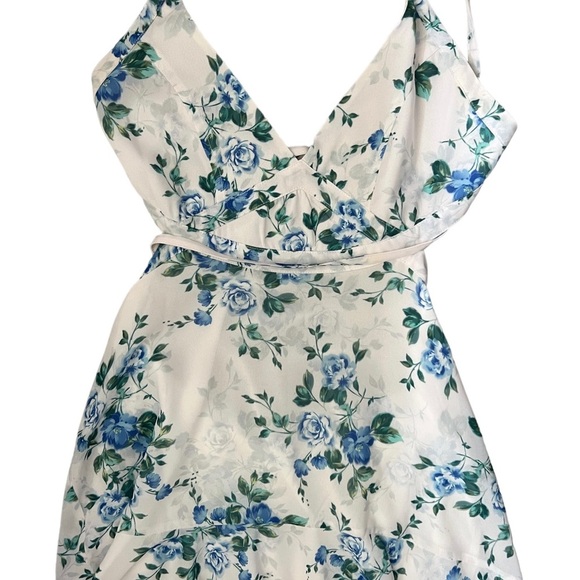 Anthropologie YUMI KIM Love Letter Floral Cut-out Maxi Dress White Size XL - Picture 11 of 15